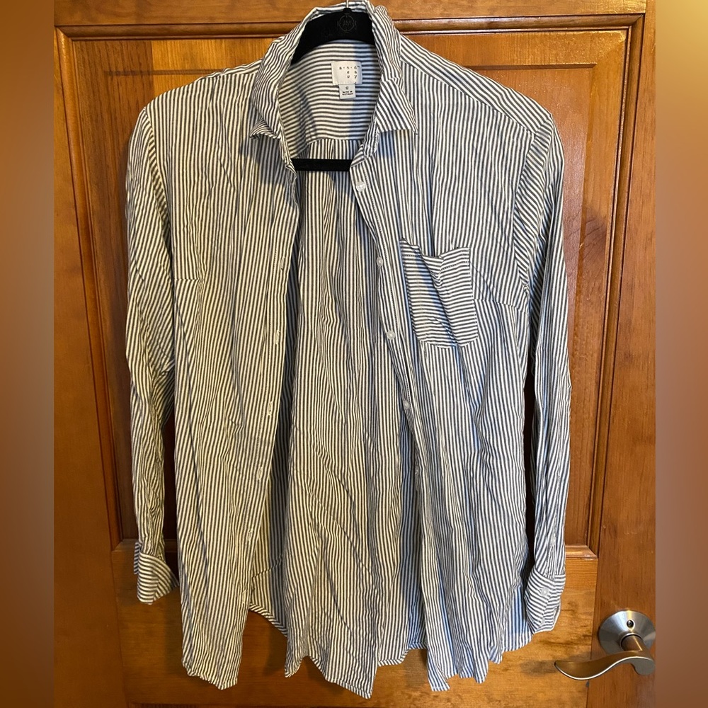 A New Day striped button up